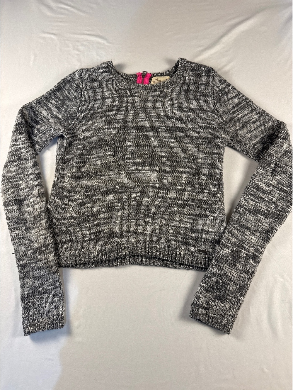 Hollister Cozy Gray Knit Sweater Medium